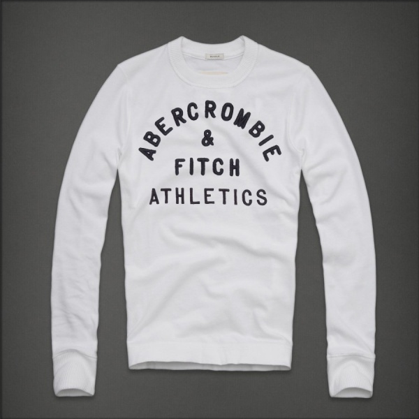 Abercrombie Fitch Hombres De Cuello Redondo Largo Remera AF5834